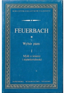 Feuerbach wybór pism Tom I