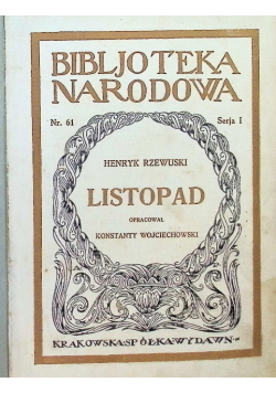 Listopad, 1923r.