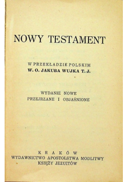Nowy Testament 1936 r.