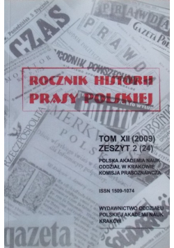 Rocznik historii prasy Polskiej