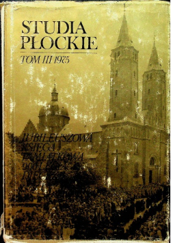 Studia płockie Tom III