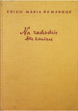 Na zachodzie bez zmian