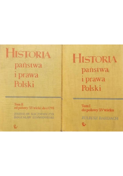 Historia państwa i prawa Polski Tom 1 i 2
