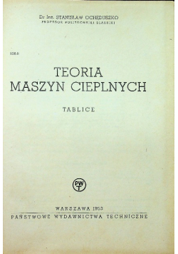 Teoria maszyn cieplnych Tablice