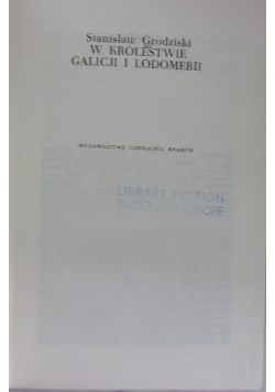 W królestwie galicji i lodomerii