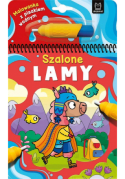 Malowanka z pisakiem wodnym. Szalone lamy
