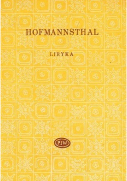 Hofmannsthal Liryka