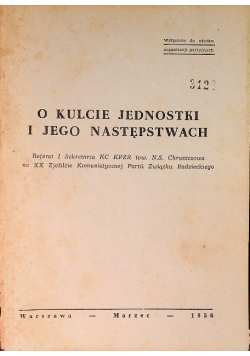 O kulcie jednostki i jego następstwach