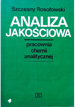 Analiza jakościowa, pracownia chemii analitycznej