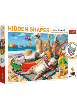 Puzzle 1011 Hiden Shapes Kocie wakacje