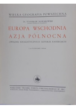 Europa Wschodnia i Azja Północna  1936 r.