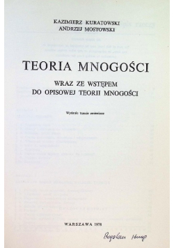 Teoria mnogości