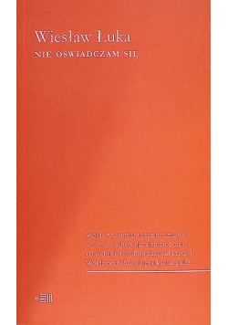 Nie oświadczam się