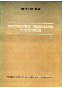 Absorpcyjne urządzenia chłodnicze