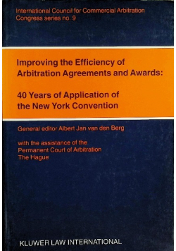 Improving the Efficiency of Arbitration Agreements and Awards