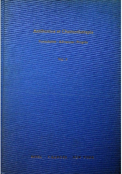 Antibiotica et Chemotherapia Vol 3