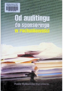 Od auditingu do sponsoringu w rachunkowości