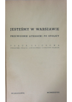 Jesteśmy w Warszawie 1938 r