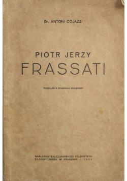 Piotr Jerzy Frassati 1930 r.