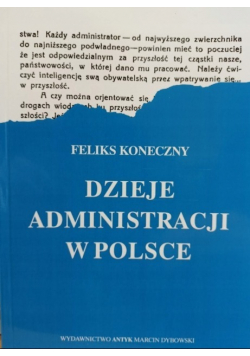 Dzieje administracji w Polsce