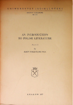An introduction to polish literature Part 1