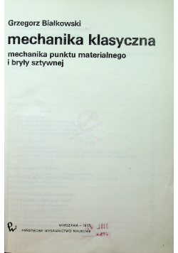 Mechanika klasyczna