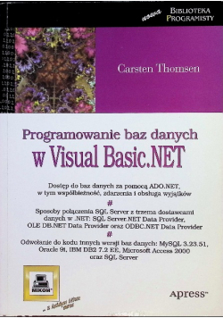 Programowanie baz danych w Visual Basic NET