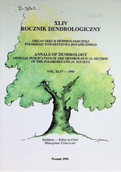 XLIV Rocznik Dendrologiczny
