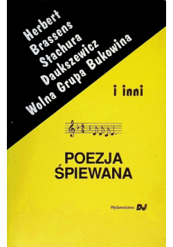 Herbert Brassens Stachura i inni Poezja śpiewana