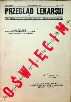 Przegląd lekarski Oświęcim Tom XXXV Nr 1 / 78