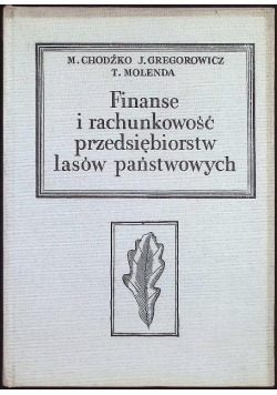 Finanse i rachunkowość przedsiębiorstw Lasów Państwowych