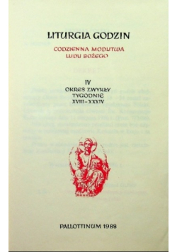Liturgia godzin Tom 4 Okres zwykły