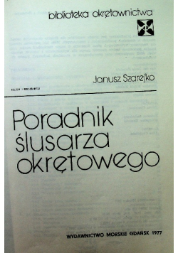Poradnik ślusarza okrętowego
