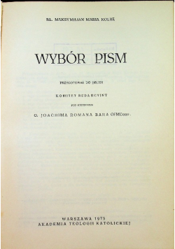 Wybór pism