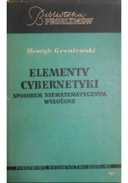 Elementy cybernetyki sposobem niematematycznym