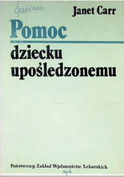 Pomoc dziecku upośledzonemu