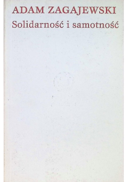 Solidarność i samotność