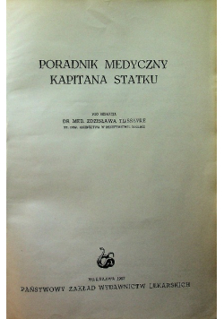 Poradnik medyczny kapitana statku
