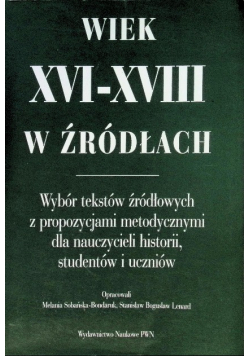 Wiek XVI-XVIII w źródłach