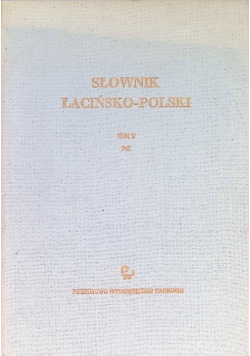 Słownik łacińsko polski Tom V