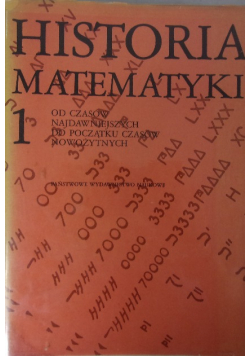 Historia matematyki. Tom I