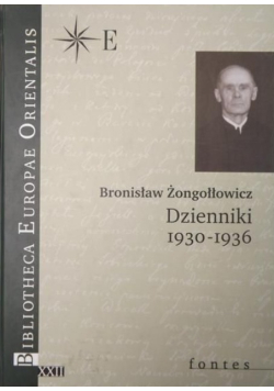 Żongołłowicz Dzienniki 1930 - 1936