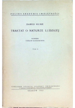Traktat o naturze ludzkiej Tom II