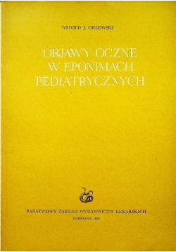 Objawy oczne w eponimach pediatrycznych