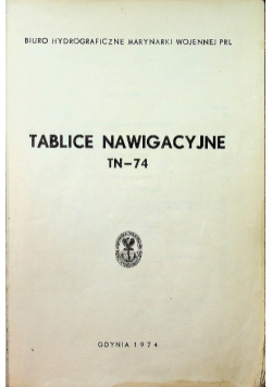 Tablice Nawigacyjne TN 74