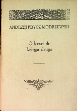 O kościele księga druga