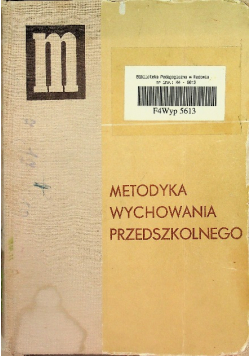 Metodyka wychowania przedszkolnego