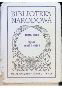 Mann Wybór nowel i esejów