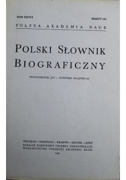 Polski słownik biograficzny Tom XXVI Zeszyt 111
