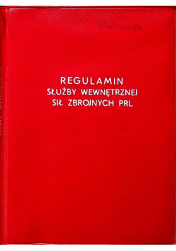 Regulamin służby wewnętrznej sił zbrojnych PRL